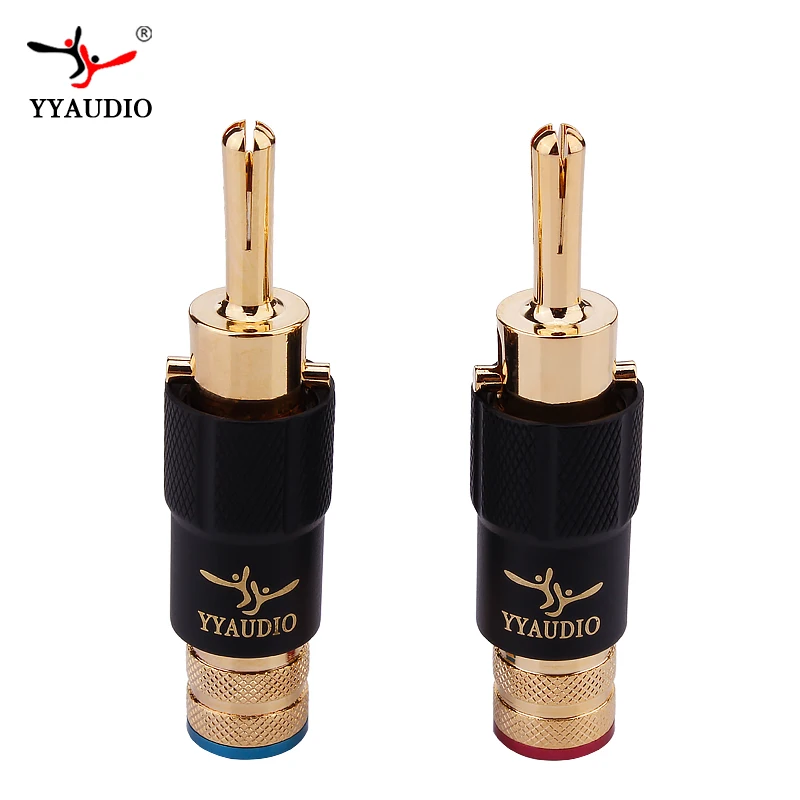 4Pcs Banana Plug Connector Copper Speaker Cable Banana Plug with Lock Speaker Amplifier Connector HIFI DIY Jack Connector
4Pcs Banana Plug Connector Copper Speaker Cable Banana Plug with Lock Speaker Amplifier Connector HIFI DIY Jack Connector