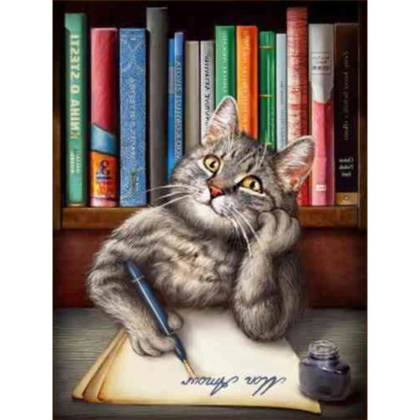 New 5d DIY Diamond Painting Animal cat Full Drill Resin Rhinestones Diamond Embroidery books Cross Stitch Needlework WG1120
New 5d DIY Diamond Painting Animal cat Full Drill Resin Rhinestones Diamond Embroidery books Cross Stitch Needlework WG1120