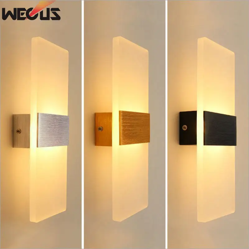 Aluminum + Acrylic Wall Lamp Modern 90-260v Led Wall Light Bedroom Bathroom Wall Lamps for Living Room
Aluminum + Acrylic Wall Lamp Modern 90-260v Led Wall Light Bedroom Bathroom Wall Lamps for Living Room