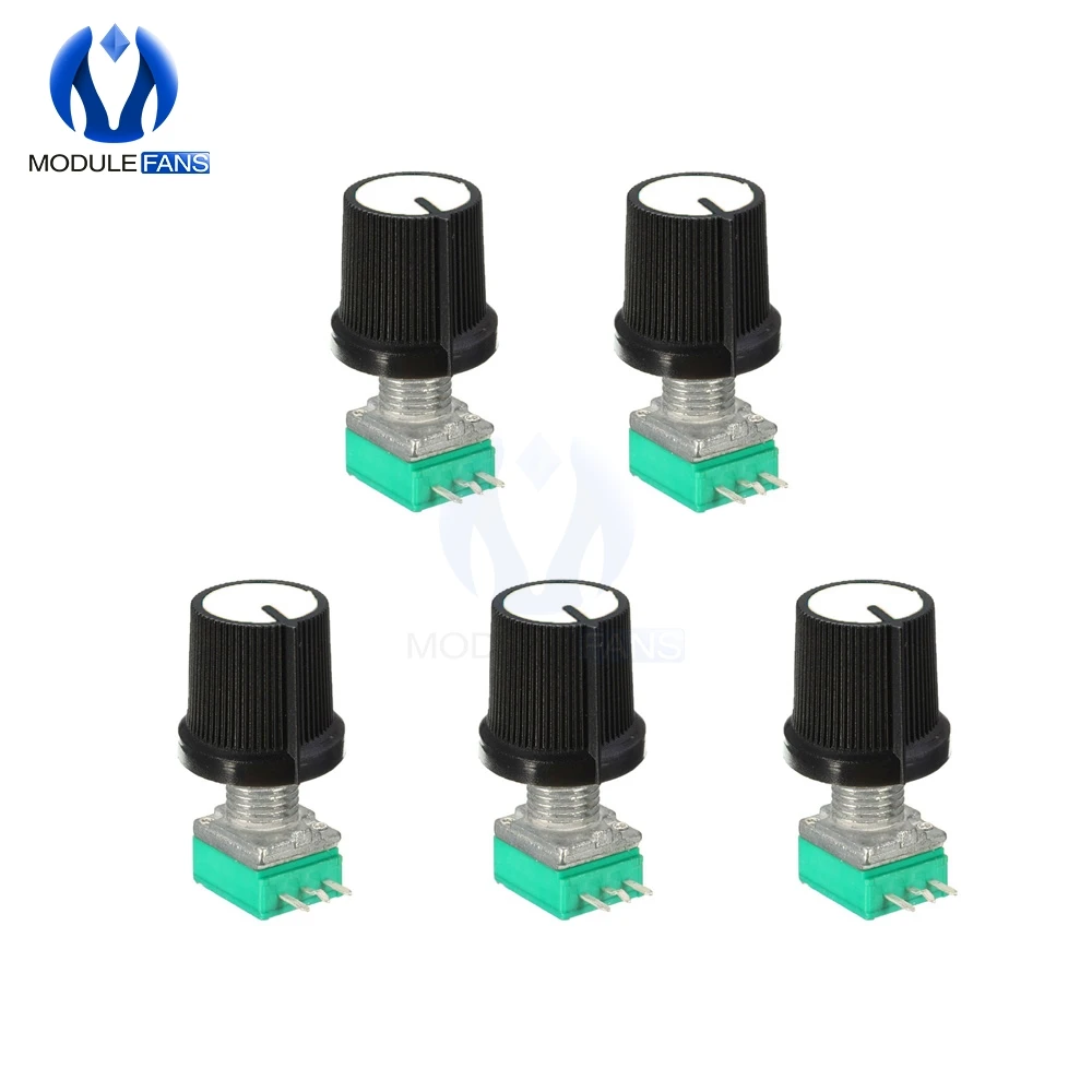 10PCS Rotary Potentiometer Knurled Shaft Single Linear B Type B10K ohm 10K With Cap DIY Kit Electronic 6mm 3 Pin 3PIN 3 P
10PCS Rotary Potentiometer Knurled Shaft Single Linear B Type B10K ohm 10K With Cap DIY Kit Electronic 6mm 3 Pin 3PIN 3 P