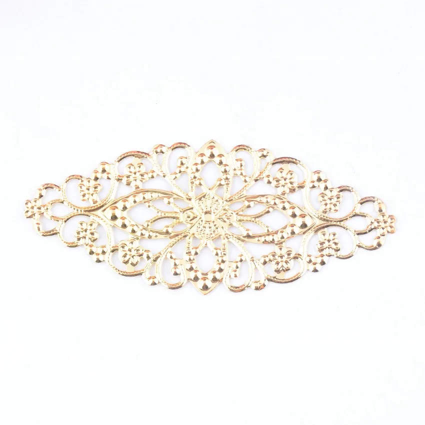 MIAOCHI 30Pcs Gold Plated Filigree Flower Wraps Connectors JMetal Crafts Gift Decoration DIY Findings 8x3.5cm j0551 
MIAOCHI 30Pcs Gold Plated Filigree Flower Wraps Connectors JMetal Crafts Gift Decoration DIY Findings 8x3.5cm j0551