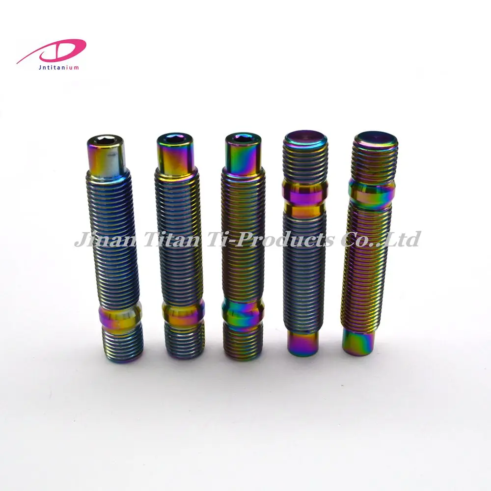 Высококачественные титановые колесные шпильки Jntitanti Gr5 M14x1,25x78 мм и гайка M14x1,25x27 мм для BMW Mini и т. д.
Высококачественные титановые колесные шпильки Jntitanti Gr5 M14x1,25x78 мм и гайка M14x1,25x27 мм для BMW Mini и т. д.