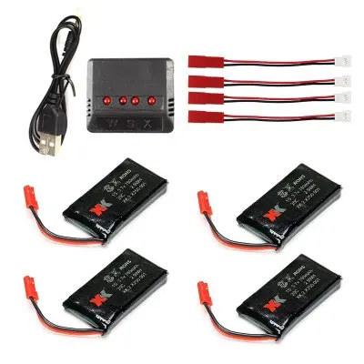 EBOYU XK X250 RC Quadcopter запасные части 3,7 V 780mAh 4 X Lipo батарея и 1 X Зарядное устройство
EBOYU XK X250 RC Quadcopter запасные части 3,7 V 780mAh 4 X Lipo батарея и 1 X Зарядное устройство