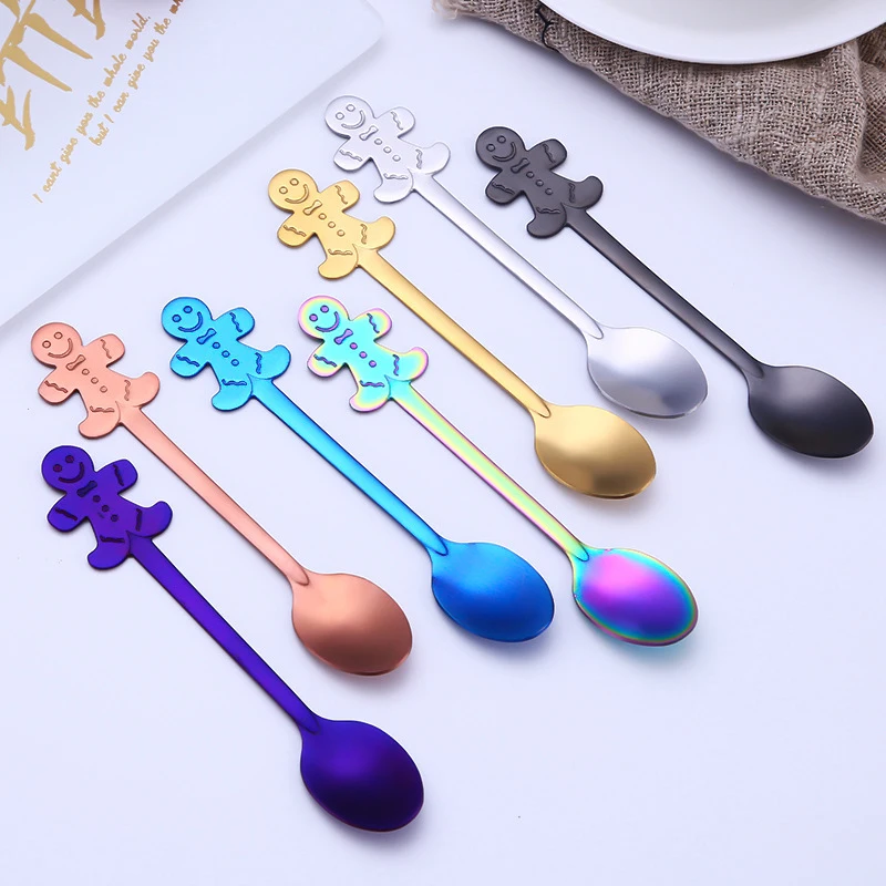 Stainless Steel Spoons Christmas Gifts Dinnerware Spoons Set Coffee Ladle Cutlery Set Round Head Spoon Colorful Tableware Set
Stainless Steel Spoons Christmas Gifts Dinnerware Spoons Set Coffee Ladle Cutlery Set Round Head Spoon Colorful Tableware Set