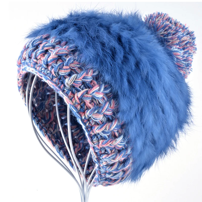 Fashion winter hats for women Noble and elegant hat Rabbit Fur weave beanie Knitting wool Real Fur Casual cute gorros girls cap
Fashion winter hats for women Noble and elegant hat Rabbit Fur weave beanie Knitting wool Real Fur Casual cute gorros girls cap