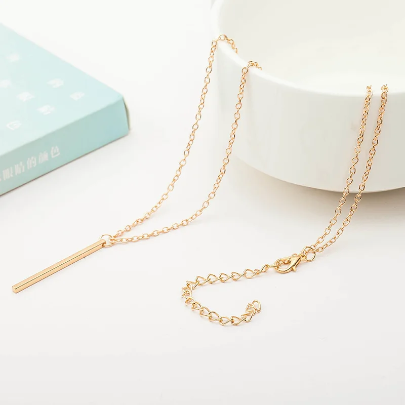 Sliver Gold Stick Pendant Necklace For Women Wedding Jewelry Trinket Party Gift
Sliver Gold Stick Pendant Necklace For Women Wedding Jewelry Trinket Party Gift