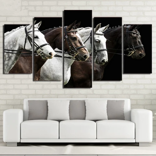 Canvas HD Prints Paintings 5 Pieces Black And Brown Horses Poster Modular Wall Art Pictures Framed Home Decor
Canvas HD Prints Paintings 5 Pieces Black And Brown Horses Poster Modular Wall Art Pictures Framed Home Decor