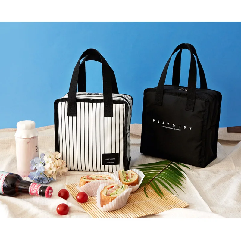 FADISH Thickening Aluminum Foil Stripe Oxford Tote Lunch Bags Keep Lunch Box Warm For Women Waterproof Lunch Box Bag Student
FADISH Thickening Aluminum Foil Stripe Oxford Tote Lunch Bags Keep Lunch Box Warm For Women Waterproof Lunch Box Bag Student