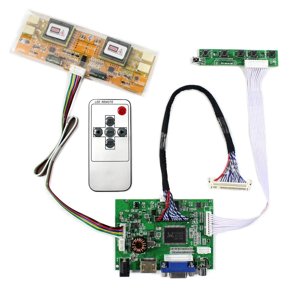 HD MI+VGA+2AV Audio LCD Controller Board For 17inch 19inch 1280x1024 M170EG02 LM190E03 LCD Screen
HD MI+VGA+2AV Audio LCD Controller Board For 17inch 19inch 1280x1024 M170EG02 LM190E03 LCD Screen