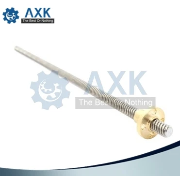 304 stainless steel T12 *300 mm (1PCS) length trapezoidal spindle screw and brass nut
304 stainless steel T12 *300 mm (1PCS) length trapezoidal spindle screw and brass nut