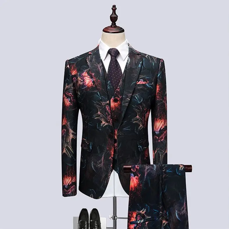 2023 New Nightclub Korean Version Of The Slim Suit Three Sets Of Tide Male Host Performance Floral Personality Dress Tide terno
2023 New Nightclub Korean Version Of The Slim Suit Three Sets Of Tide Male Host Performance Floral Personality Dress Tide terno