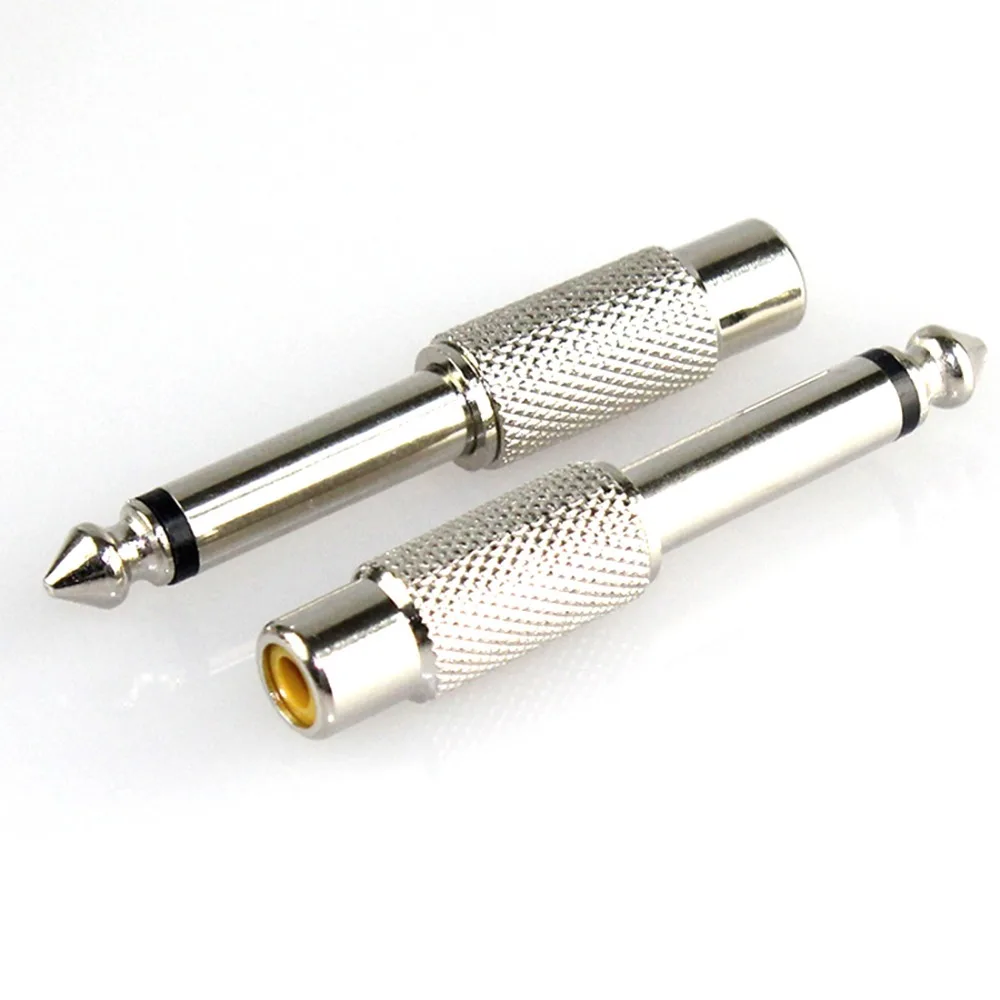 2pcs 6.5mm RCA female audio connector HIFI and audio equipment plugs RCA jack socket 
2pcs 6.5mm RCA female audio connector HIFI and audio equipment plugs RCA jack socket