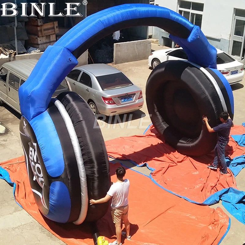 Fashionable advertising inflatable headset arch earphone shape headphone arch inflatable gantry for music event decoration
Fashionable advertising inflatable headset arch earphone shape headphone arch inflatable gantry for music event decoration