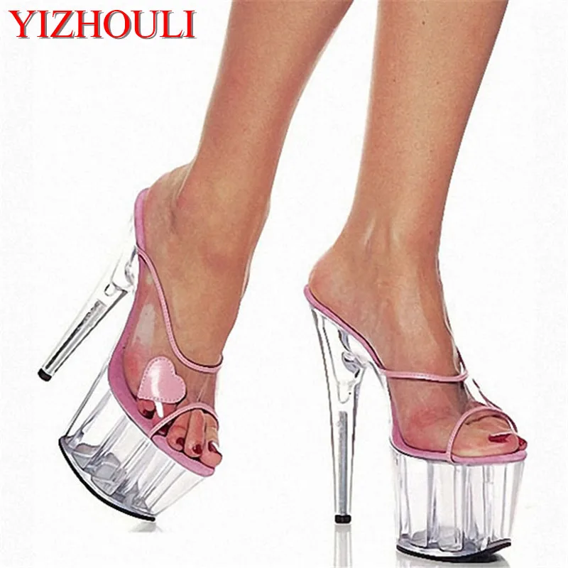 Crystal platform 15 cm high with queen's shoes, sandals Clubs appeal performance Dance Shoes
Crystal platform 15 cm high with queen's shoes, sandals Clubs appeal performance Dance Shoes
