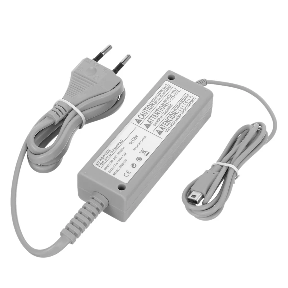 50 PCS a lot EU Plug for Wii U Game Console/host Gamepad/Pad 100-240 Power Supply AC Charger Adapter Cable
50 PCS a lot EU Plug for Wii U Game Console/host Gamepad/Pad 100-240 Power Supply AC Charger Adapter Cable