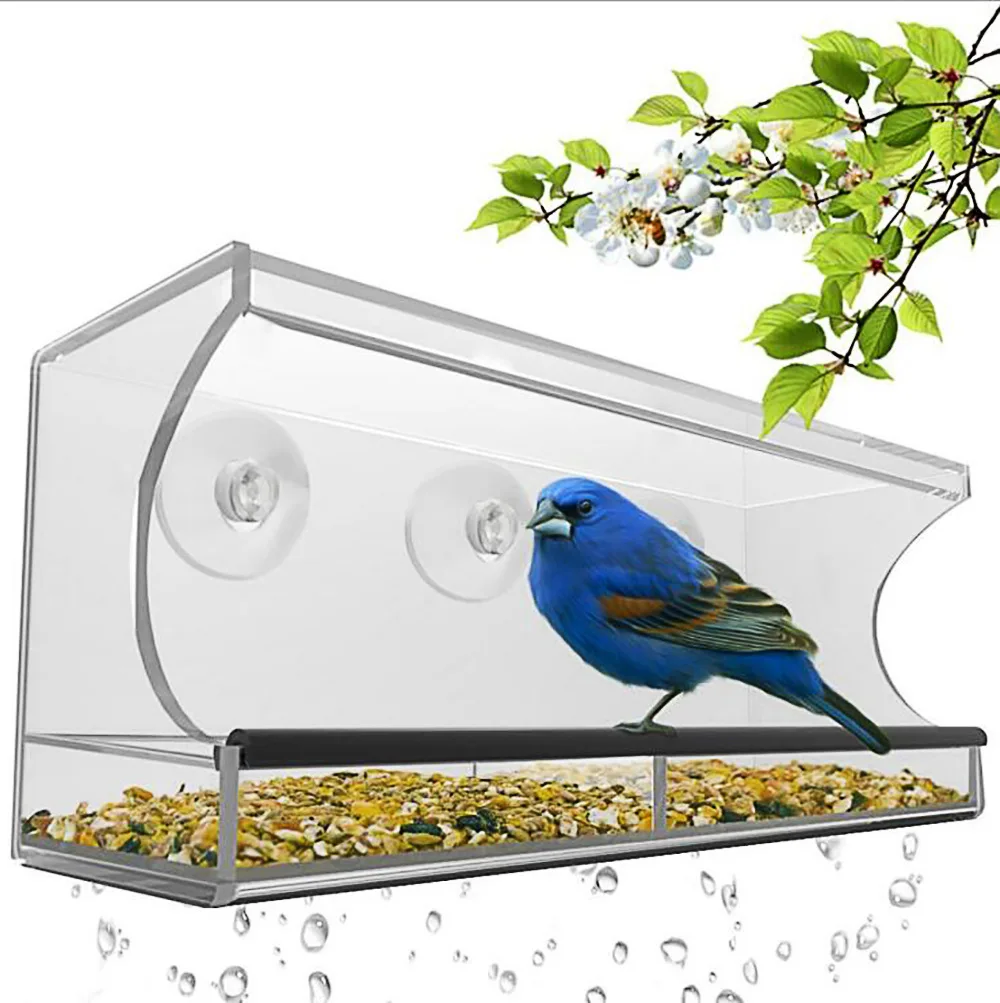 Window Hanging Bird Feeder Acrylic Transparent Window Bird Feeder Tray Bird House Pet Feeder Suction
Window Hanging Bird Feeder Acrylic Transparent Window Bird Feeder Tray Bird House Pet Feeder Suction