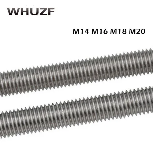 Threaded rod M14/16/18/20*250mm 1pc 304 stainless steel thread bar,threaded rod nuts and bolts,threaded bar bolts and nuts
Threaded rod M14/16/18/20*250mm 1pc 304 stainless steel thread bar,threaded rod nuts and bolts,threaded bar bolts and nuts
