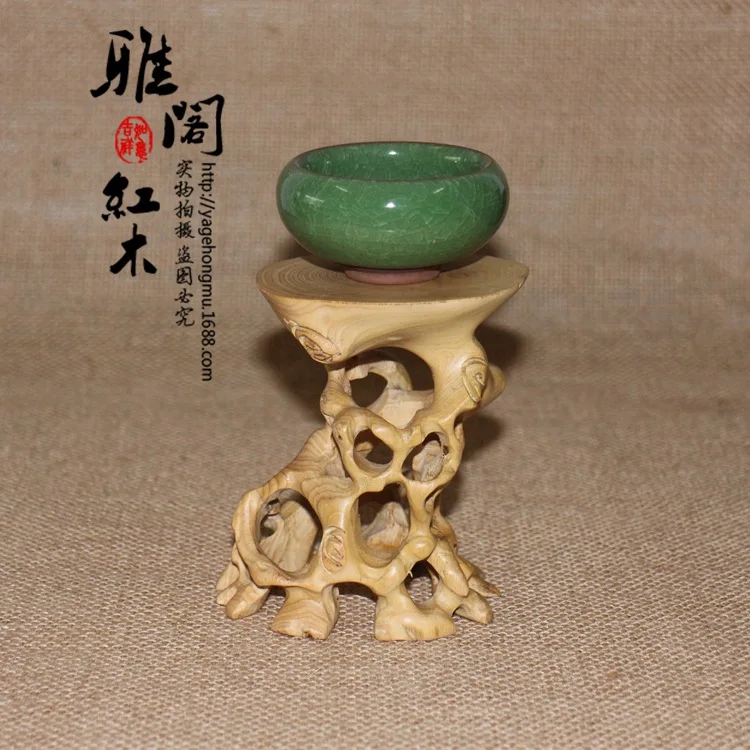 The new factory direct boxwood carvings Carved mahogany pedestal base wood crafts bonsai pot holder
The new factory direct boxwood carvings Carved mahogany pedestal base wood crafts bonsai pot holder