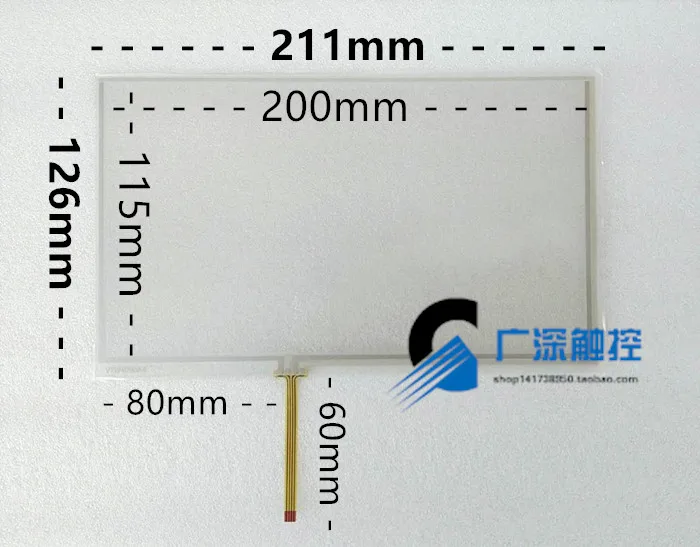 original new 9'' inch 4-wire resistive touch screen LCD touch panel Industrial IPC touch screen 211 * 126
original new 9'' inch 4-wire resistive touch screen LCD touch panel Industrial IPC touch screen 211 * 126