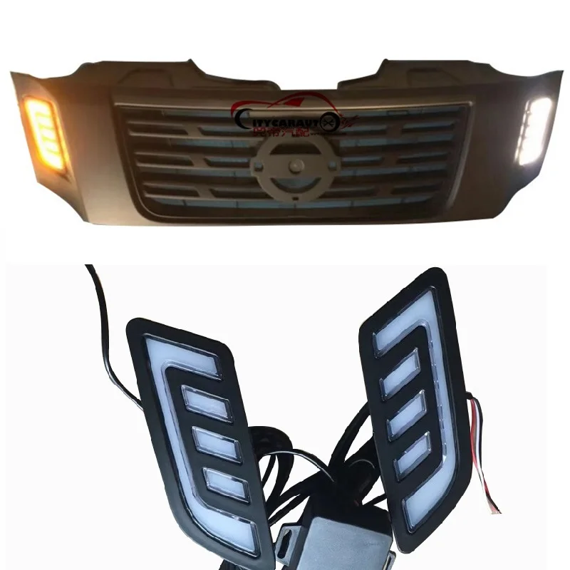 Led Daytime Running lights Grille Led Turn Signal Lights fit for Nissan Navara Navara NP300 2015-2020 Turn Signal Drl Lights
Led Daytime Running lights Grille Led Turn Signal Lights fit for Nissan Navara Navara NP300 2015-2020 Turn Signal Drl Lights