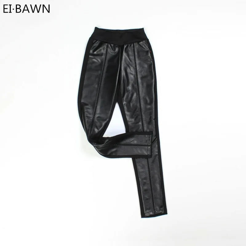 2020 New Arrival Women Pants Female Sheep Skin Slim Pants Black Elastic Waist High Waist Casual Trousers Streetwear Korean Style
2020 New Arrival Women Pants Female Sheep Skin Slim Pants Black Elastic Waist High Waist Casual Trousers Streetwear Korean Style