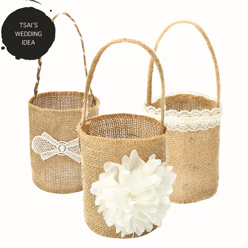 2018 New Arrival Burlap Basket With Ribbon Decoration Event Party Supplies Burlap Candy Boxes Gift Cases Photography Props Decor
2018 New Arrival Burlap Basket With Ribbon Decoration Event Party Supplies Burlap Candy Boxes Gift Cases Photography Props Decor