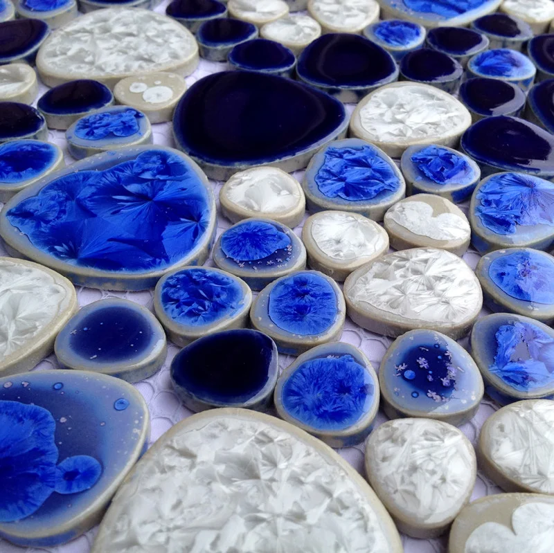 Free Style 3D Pebble Blue White Glazed Ceramic Wall Tile for Swimming Pool Bathroom Shower Floor Porcelian Floor tile Home Decor
Free Style 3D Pebble Blue White Glazed Ceramic Wall Tile for Swimming Pool Bathroom Shower Floor Porcelian Floor tile Home Decor