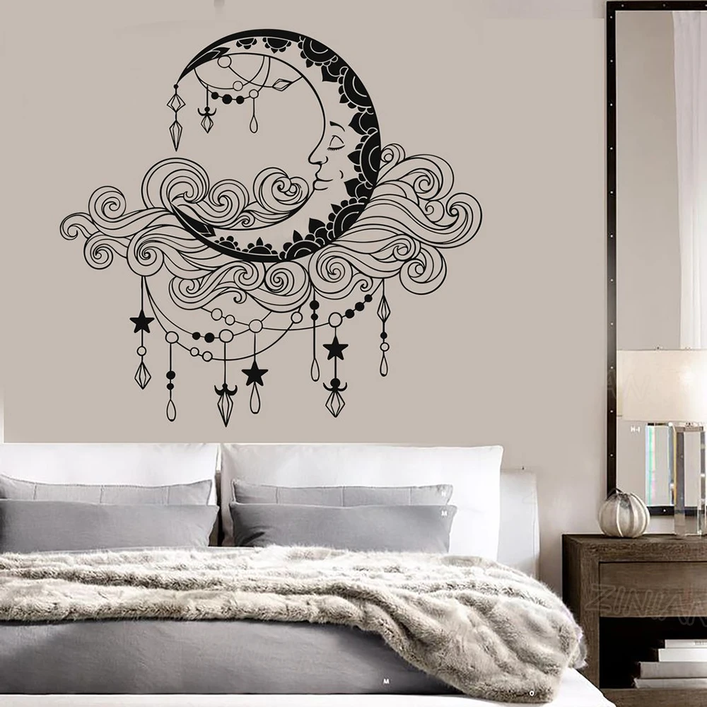 Moon Clouds Vinyl Wall Art Decal Bedroom Boho Style Pattern Stickers Home Decoration Baby Nursery Kids Room Decor Mural Z653
Moon Clouds Vinyl Wall Art Decal Bedroom Boho Style Pattern Stickers Home Decoration Baby Nursery Kids Room Decor Mural Z653