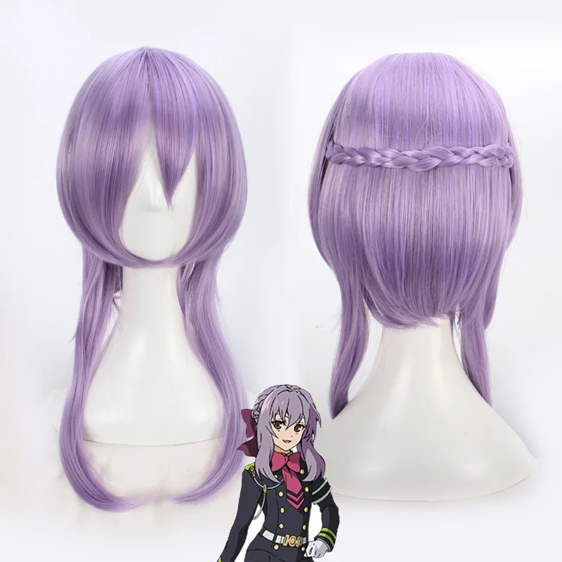 Парик для косплея Seraph of the end Hiiragi Shinoa, термостойкие синтетические волосы светло-фиолетового цвета, для косплея, с шапочкой
Парик для косплея Seraph of the end Hiiragi Shinoa, термостойкие синтетические волосы светло-фиолетового цвета, для косплея, с шапочкой