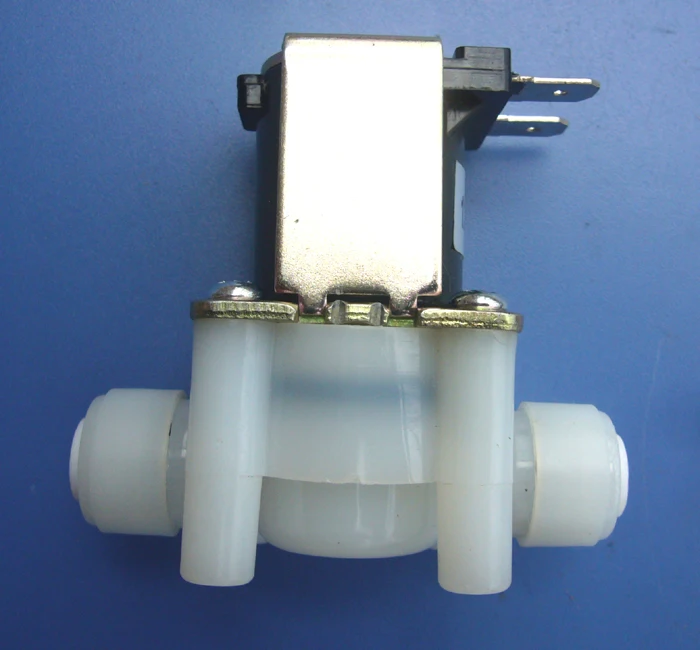 1/4" PE tube port plastic water solenoid valves, valve port is for 1/4" pe tube of water purifier machine
1/4" PE tube port plastic water solenoid valves, valve port is for 1/4" pe tube of water purifier machine