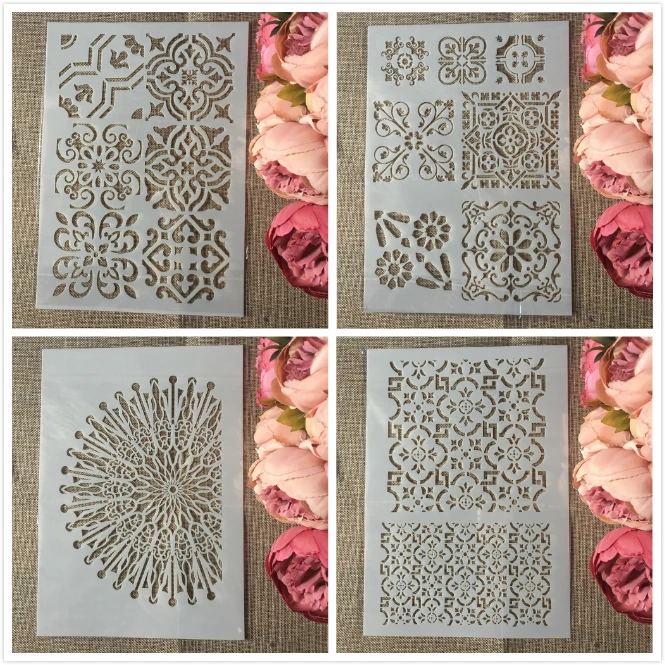 4Pcs/Set A4 Frame Half Circle DIY Layering Stencils Painting Scrapbook Coloring Embossing Album Decorative Template
4Pcs/Set A4 Frame Half Circle DIY Layering Stencils Painting Scrapbook Coloring Embossing Album Decorative Template