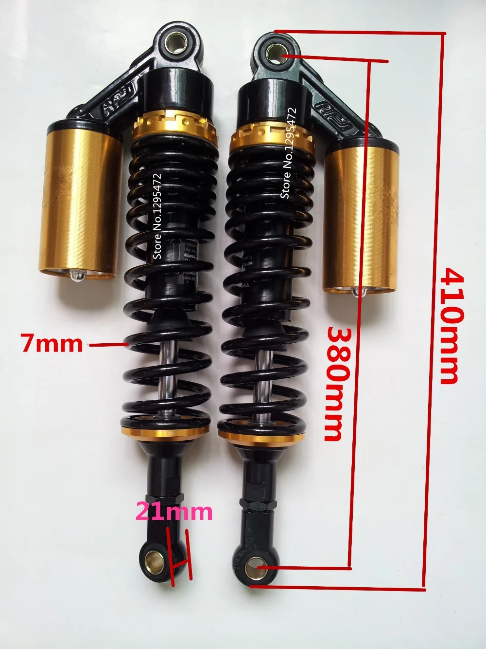 Universal 380mm eye to eye 1 Pair 7mm spring Air Rear Shock Absormotorcycle for Honda Yamaha suzuki kawasaki Scooter
Universal 380mm eye to eye 1 Pair 7mm spring Air Rear Shock Absormotorcycle for Honda Yamaha suzuki kawasaki Scooter