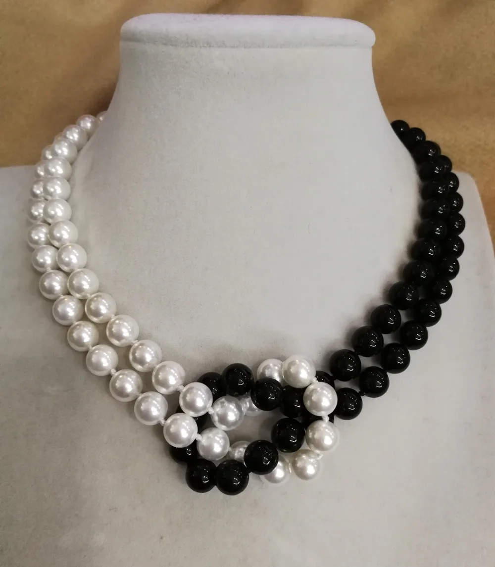 jewelry necklace 8mm round bead Bright half white black Natural SOUTH SEA SHELL PEARL Pendant 18'' 45cm
jewelry necklace 8mm round bead Bright half white black Natural SOUTH SEA SHELL PEARL Pendant 18'' 45cm