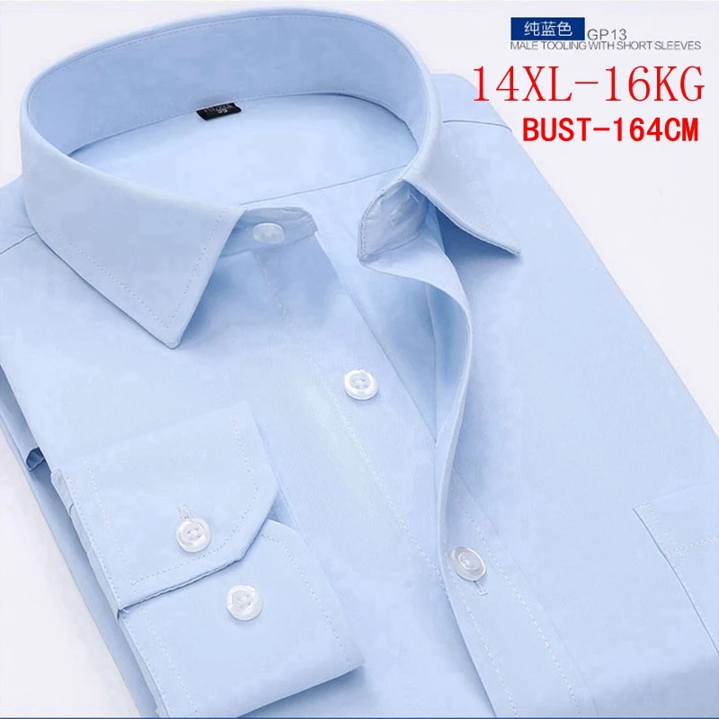 Large size 10XL 11XL 12XL 13XL 14XL Men's Long Sleeve Twill Lapel Business Office Business 12 Color Professional Blue Shirt 9XL
Large size 10XL 11XL 12XL 13XL 14XL Men's Long Sleeve Twill Lapel Business Office Business 12 Color Professional Blue Shirt 9XL