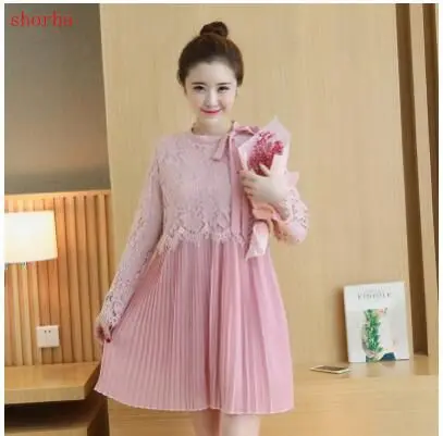 Maternity knitted lactation shirt long sleeve breastfeeding dresses fashion nursing clothes Lace stitching chiffon dresses
Maternity knitted lactation shirt long sleeve breastfeeding dresses fashion nursing clothes Lace stitching chiffon dresses