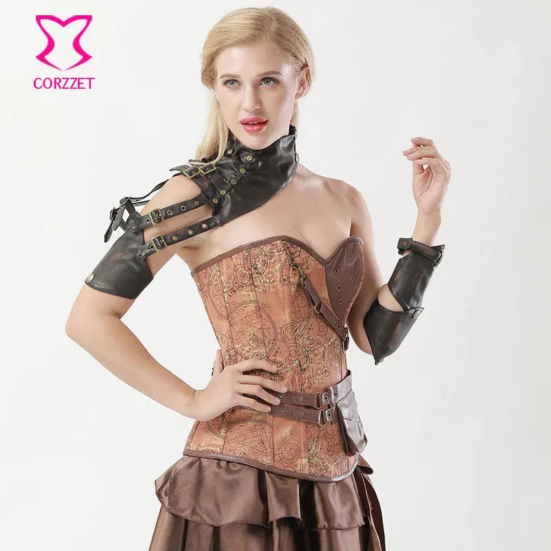 Retro Punk Brown PU Leather Buckle Belt One Shoulder Steampunk Arm Armor Sleeve Changeable Arm Sheath Gothic Corset Accessories
Retro Punk Brown PU Leather Buckle Belt One Shoulder Steampunk Arm Armor Sleeve Changeable Arm Sheath Gothic Corset Accessories