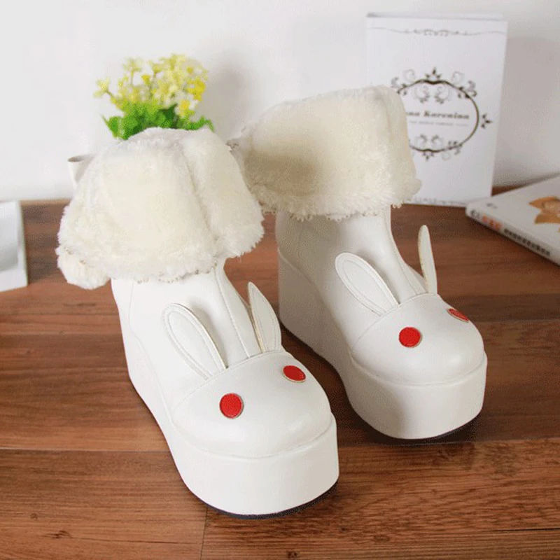 Winter ladies lolita shoes rabbit cosplay shoes women Plus velvet PU wedges heel Boots Princess platform shoes
Winter ladies lolita shoes rabbit cosplay shoes women Plus velvet PU wedges heel Boots Princess platform shoes