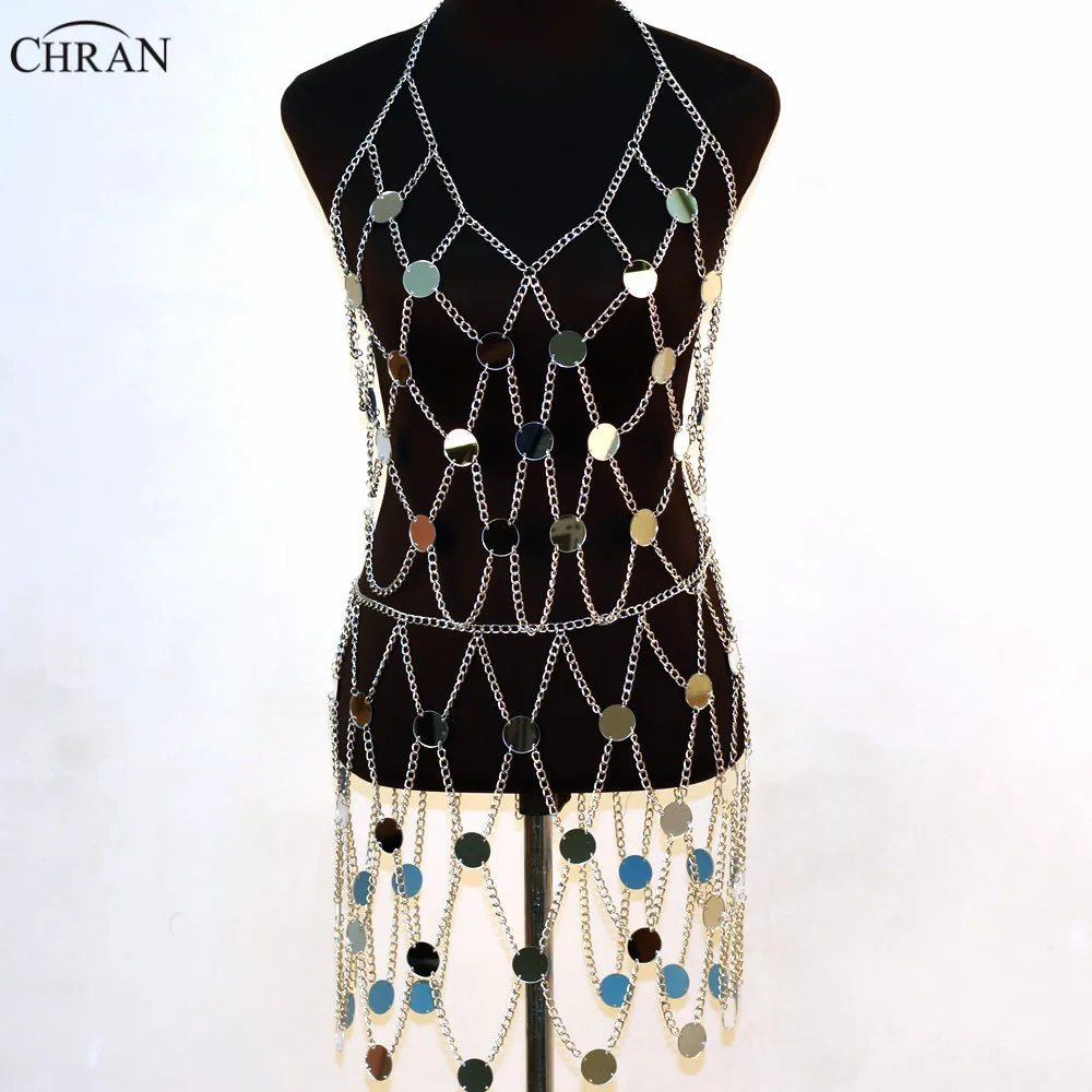 CHRAN Mirror Perspex Crop Top Grid Chain Mini Skirt Top Necklace Beach Bra Bralette Sexy Bikini Dress Party Jewelry
CHRAN Mirror Perspex Crop Top Grid Chain Mini Skirt Top Necklace Beach Bra Bralette Sexy Bikini Dress Party Jewelry