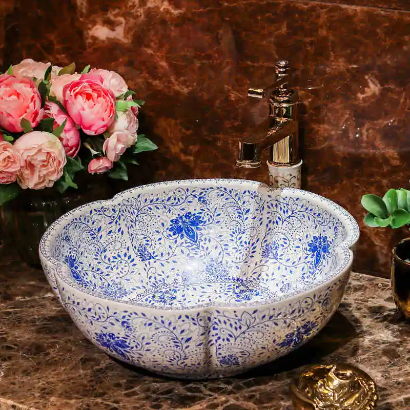 China Ceramic Art Basin Sink Counter Top Wash Basin Bathroom Sinks wash art basin blue and white
China Ceramic Art Basin Sink Counter Top Wash Basin Bathroom Sinks wash art basin blue and white