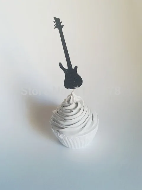 electric guitar black glitter cake cupcake toppers showers, parties, birthday, favors, candy table dessert Food Picks24pcs
electric guitar black glitter cake cupcake toppers showers, parties, birthday, favors, candy table dessert Food Picks24pcs