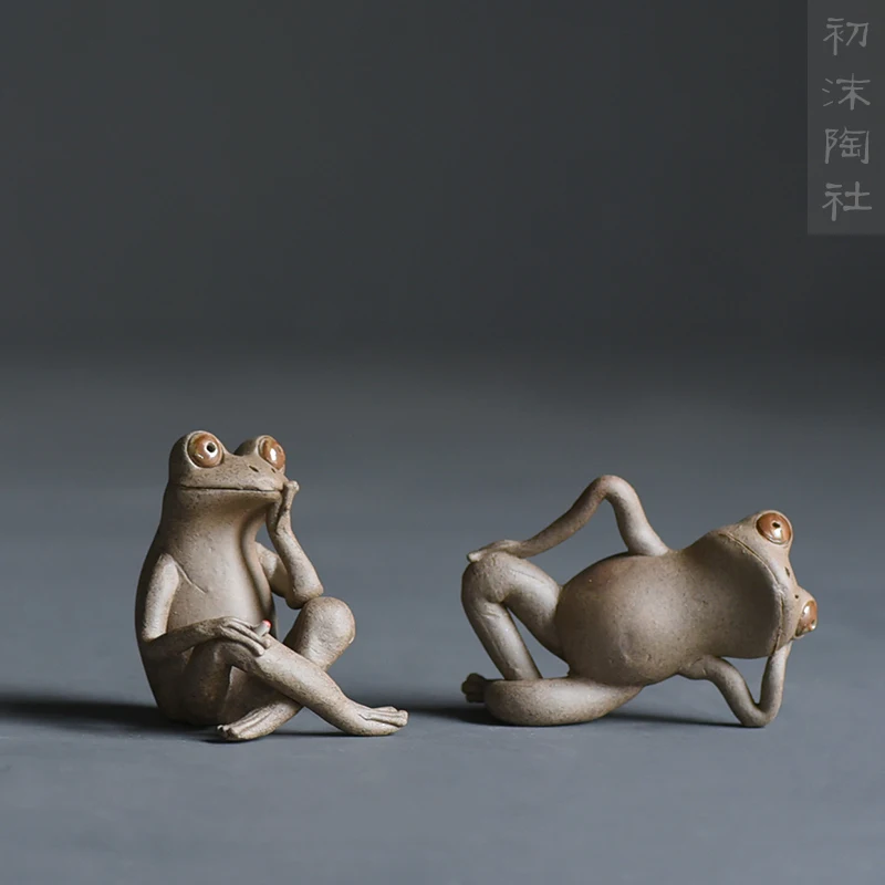Lovely Animal Ceramic Frog Tea Pet Figurines Mini Arts And Crafts Fairy Garden Miniatures Creative Home Decoration Accessories
Lovely Animal Ceramic Frog Tea Pet Figurines Mini Arts And Crafts Fairy Garden Miniatures Creative Home Decoration Accessories