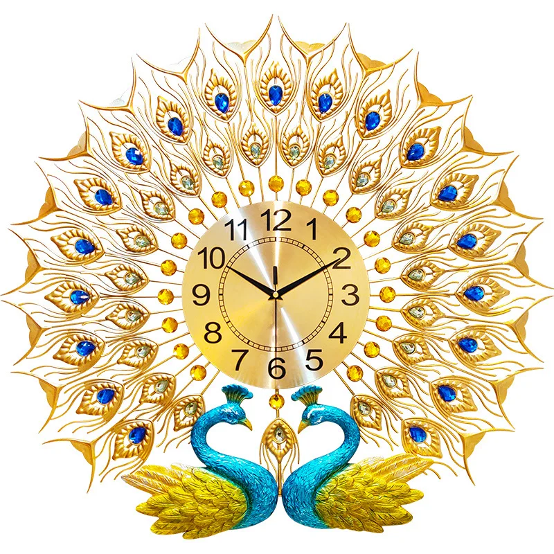 Double Peacock Wall Clock 3D Big Wall Watch Home Decor Digital Clock Wall Modern Design Living Room Bedroom Silent Wall Clocks
Double Peacock Wall Clock 3D Big Wall Watch Home Decor Digital Clock Wall Modern Design Living Room Bedroom Silent Wall Clocks