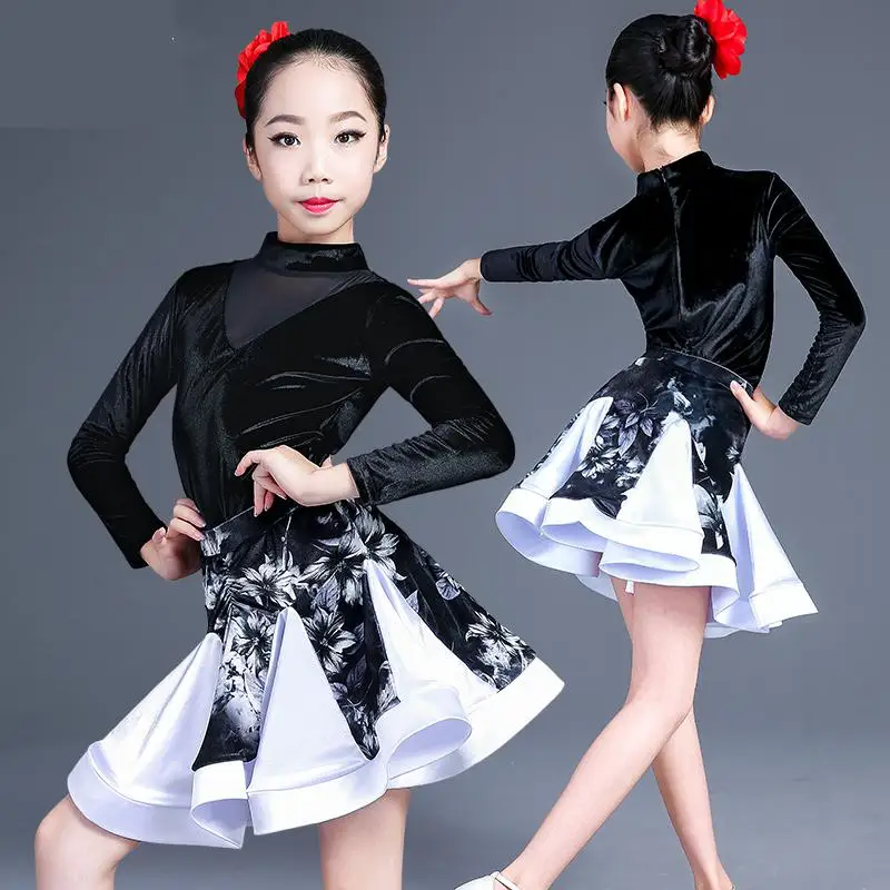 New Girls Printing Ballroom And Latin Dance Dresses For Sale Cha Cha Rumba Samba Jive Long Sleeves Children Teen Latino Dress
New Girls Printing Ballroom And Latin Dance Dresses For Sale Cha Cha Rumba Samba Jive Long Sleeves Children Teen Latino Dress