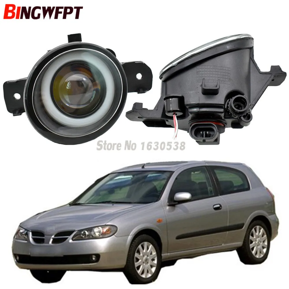 2PCS Car Styling Angel eye+ LED Fog Lights For Nissan Almera 2 II Hatchback (N16) 2001-2006 Left Right Front Bumper Fog Lamps
2PCS Car Styling Angel eye+ LED Fog Lights For Nissan Almera 2 II Hatchback (N16) 2001-2006 Left Right Front Bumper Fog Lamps