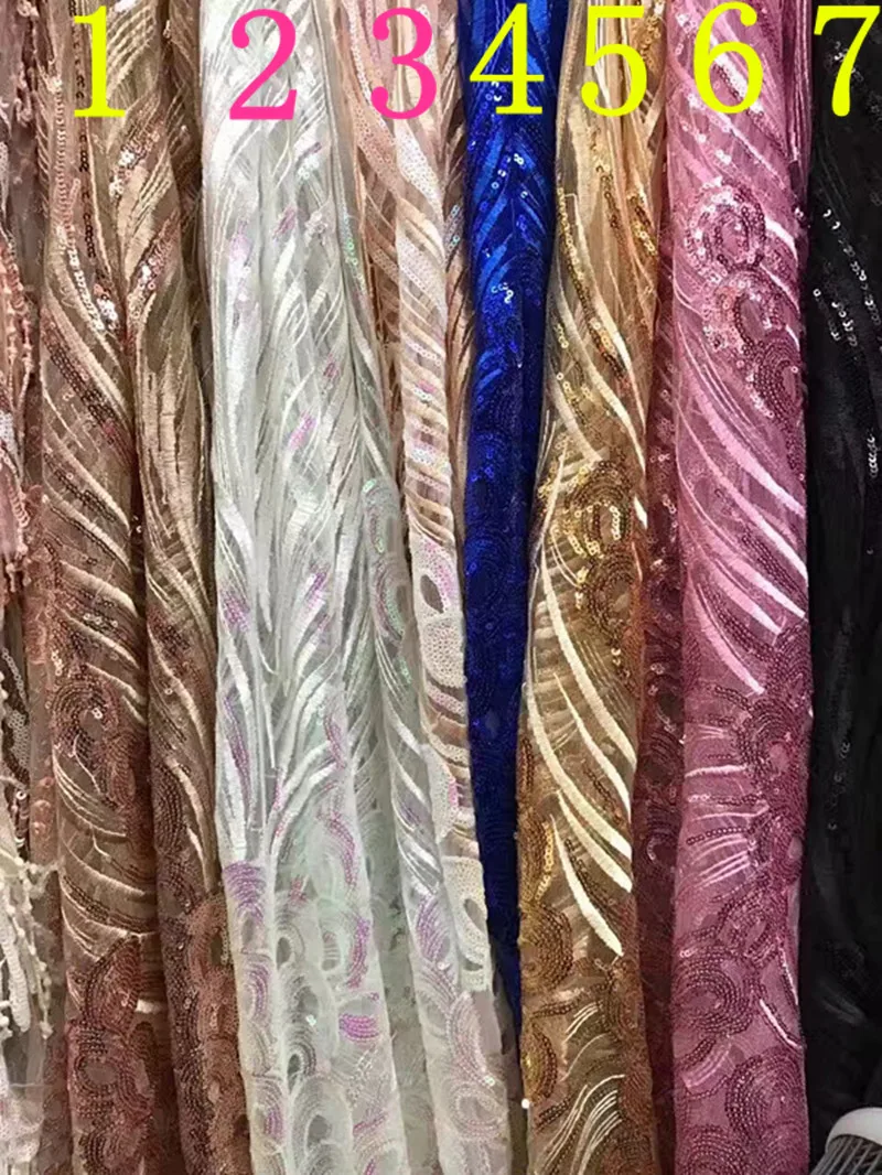 125-130cm peacock feather motif sequined fabric, 7 colors available, XERY-JHC161227B
125-130cm peacock feather motif sequined fabric, 7 colors available, XERY-JHC161227B