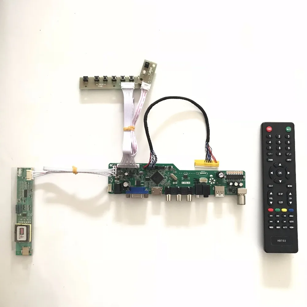 T.V56.03 driver Board support 15.4 inch 1280x800 LP154W01 lcd panel VGA AV Audio USB TV LCD Controller board
T.V56.03 driver Board support 15.4 inch 1280x800 LP154W01 lcd panel VGA AV Audio USB TV LCD Controller board