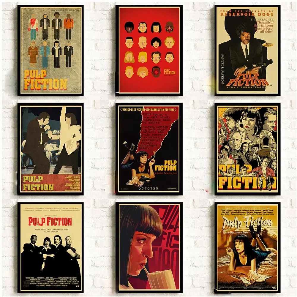 Vinatge Pulp Fiction B gather Poster Kraft Paper Classic Movie Posters and Prints Bar Cafe Home Decor Painting Wall Sticker
Vinatge Pulp Fiction B gather Poster Kraft Paper Classic Movie Posters and Prints Bar Cafe Home Decor Painting Wall Sticker