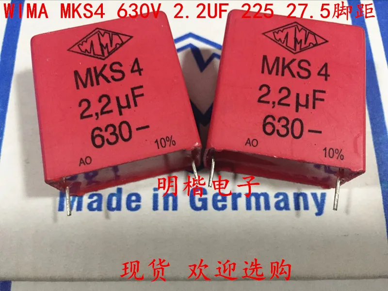 Конденсатор WIMA MKS4 2020 в горячая Распродажа мкФ 630 2,2 в 2U2 P, 225 мм аудио 630, 10 шт./20 шт.
Конденсатор WIMA MKS4 2020 в горячая Распродажа мкФ 630 2,2 в 2U2 P, 225 мм аудио 630, 10 шт./20 шт.