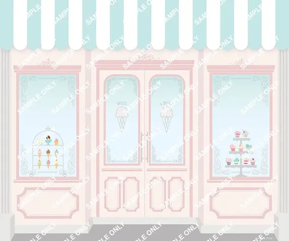 ice cream dessert shop window striped backgrounds High quality Computer print party photo backdrop
ice cream dessert shop window striped backgrounds High quality Computer print party photo backdrop