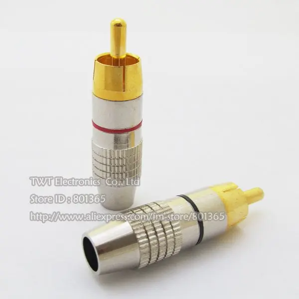 RCA Male Plug Audio Video Locking Cable Connector, Gold Plated , Red + Black,100Qty Free shipping
RCA Male Plug Audio Video Locking Cable Connector, Gold Plated , Red + Black,100Qty Free shipping